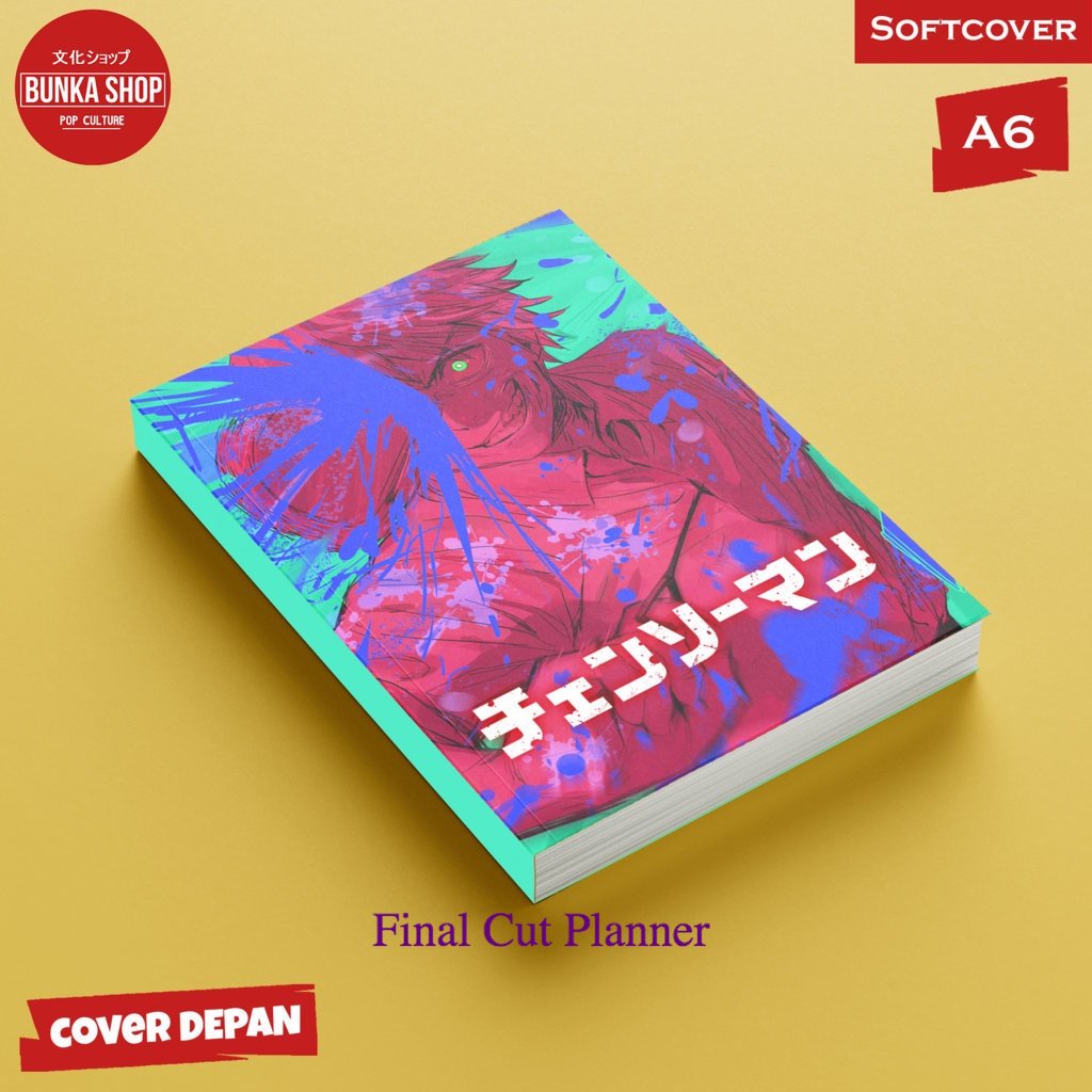 

Pocket Note Anime Chainsaw Man 6 Denji Softcover A6 Buku Tulis Catatan Notes Agenda Planner Jurnal