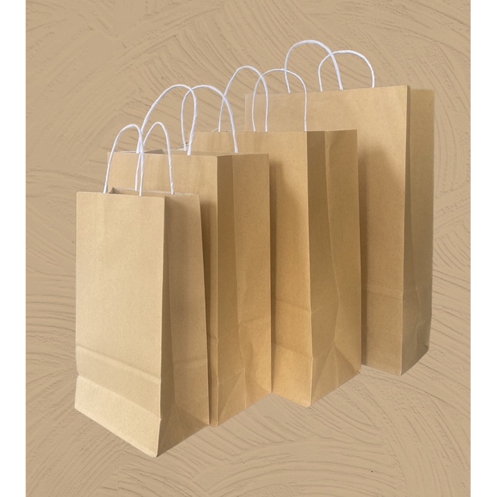 

Paperbag Coklat 12 PCS|| Ukuran Medium