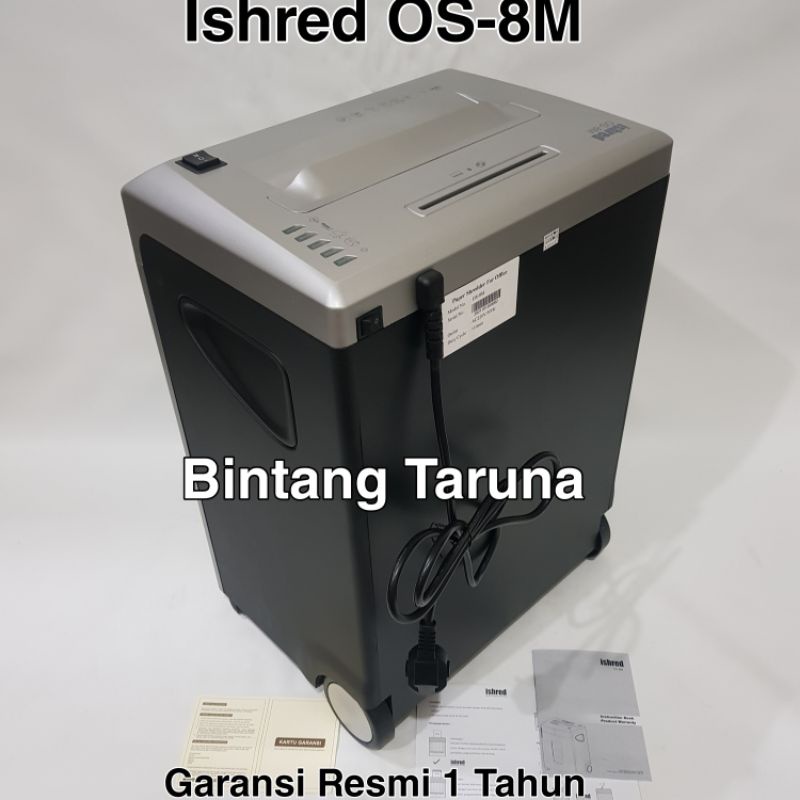 Mesin Penghancur Kertas Ishred OS-8M Paper Shredder Ishred OS-8M Office Shredder ISHRED OS8M