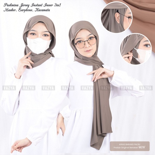 Pashmina Instant Inner Jersey 3in1