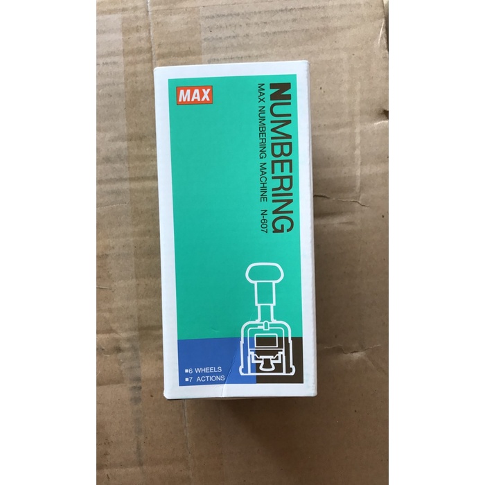 

Letter Max Numbering Numerator N-607 6Digits