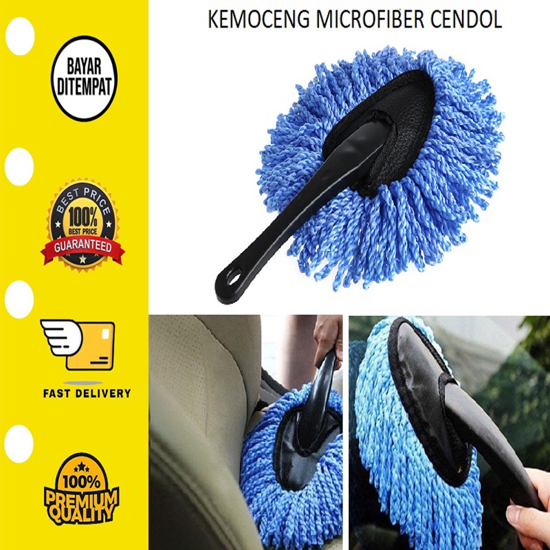 ✅ BISA COD Kemoceng Microfiber Segitiga Cendol Lap Cuci Mobil HALUS ANTI LECET