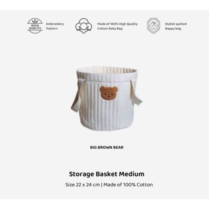 Ethan + Nathan Cotton Storage Basket