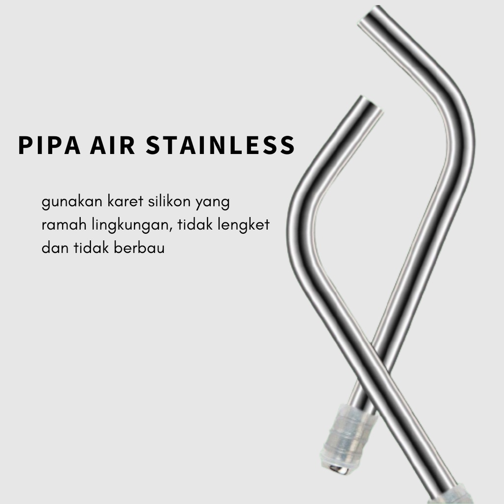 Pompa Galon Elektrik Pompa Galon Air Hitam Pipa Stainless V-28