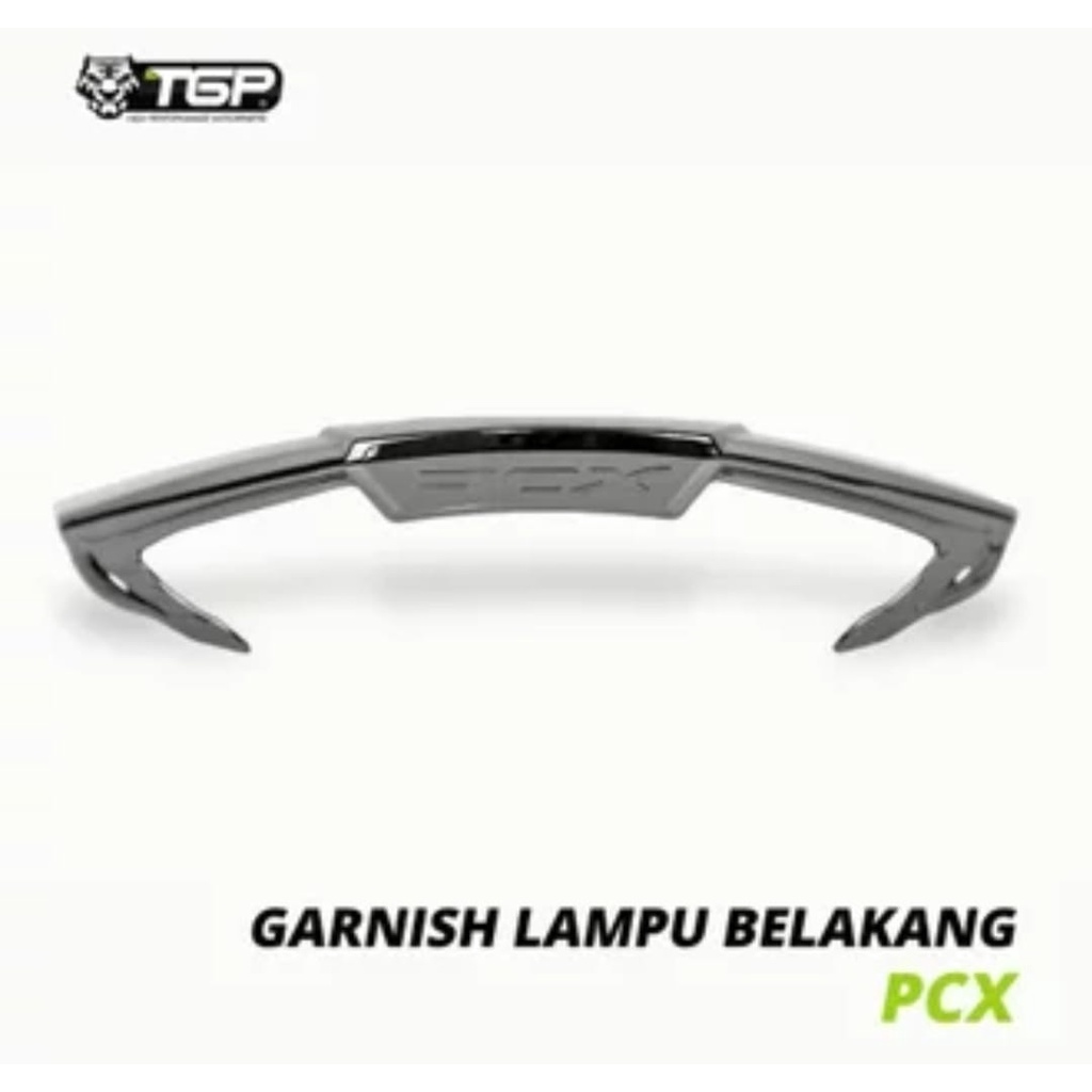 Cover Garnish Lampu Belakang Honda Pcx 150 Tahun (2018 -2021) Original Tgp Black Chrome