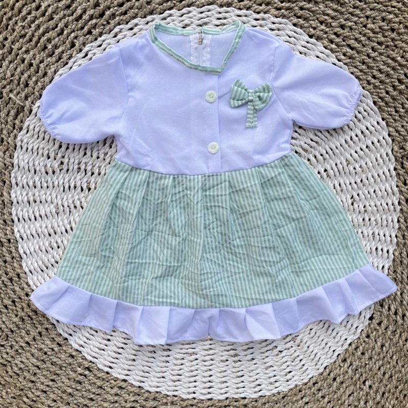 Baju Bayi Baju Bayi Perempuan Dress Bayi Rok Bayi Baju Lucu Bayi Perempuan Baju Bayi Murah Baju Bayi Kekinian Baju Bayi Lengan Pendek Gamis Bayi DNW BABY