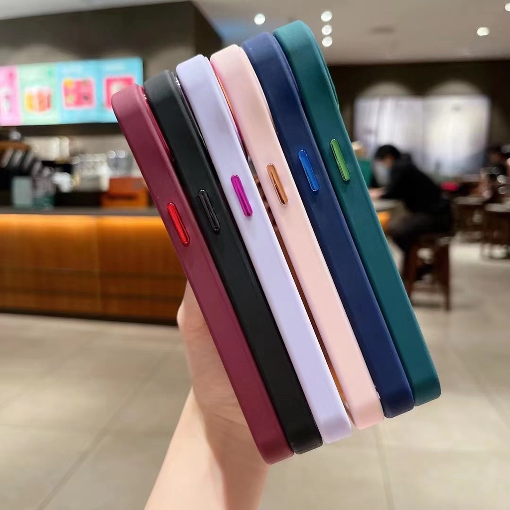 Soft Case Bahan Akrilik Transparan Tahan Banting Untuk IPhone 11 12 13 14 Pro Max Plus X Xs Max Xr