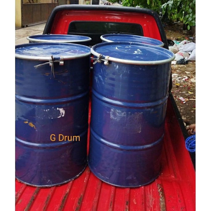 Drum Besi 200 Liter Tutup lebar/Tong/Tempat Sampah
