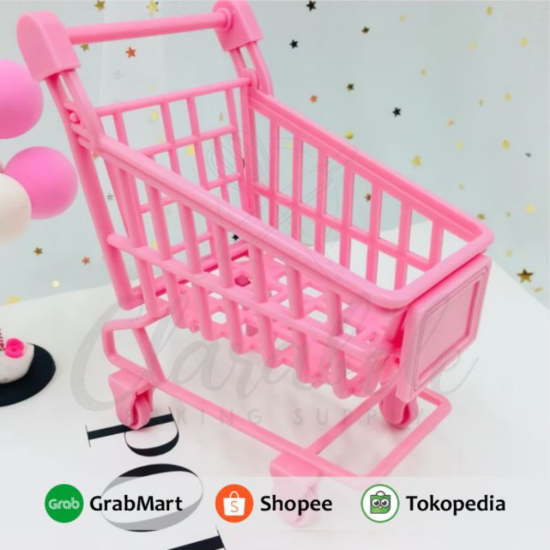 Cake Topper Pink Basket