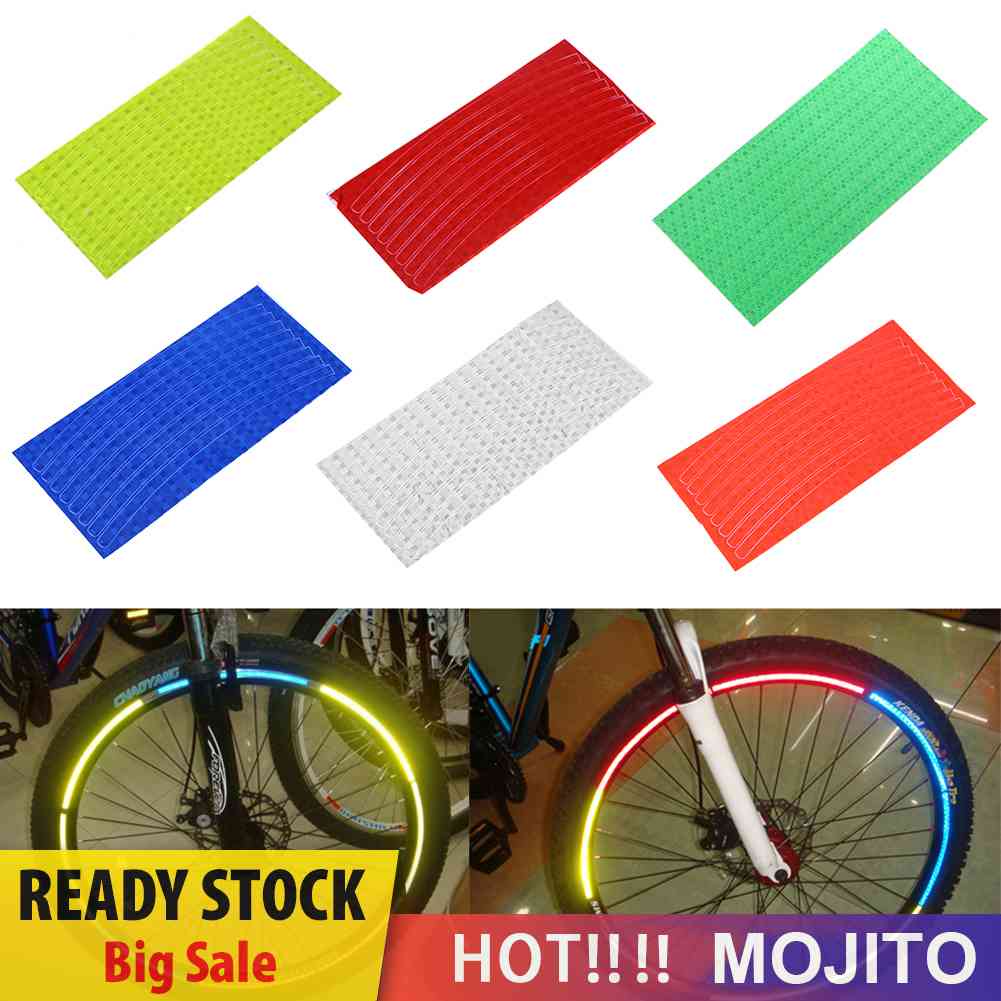Stiker Reflektif Bahan Pvc Untuk Ban Sepeda / Motor