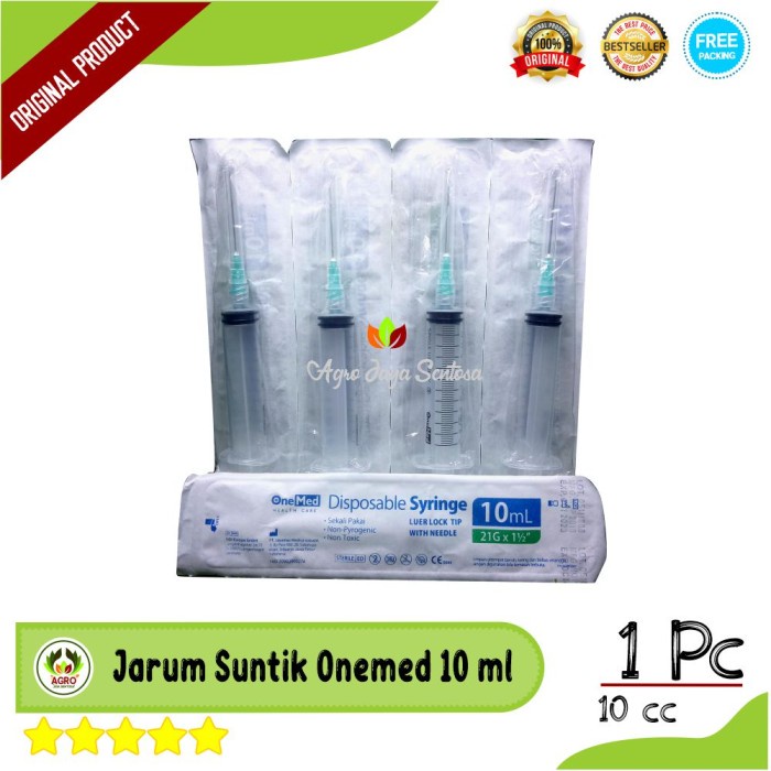 Jarum Suntik Onemed 10 ml / Spuit 10 cc Onemed / Syringe Onemed 10 cc