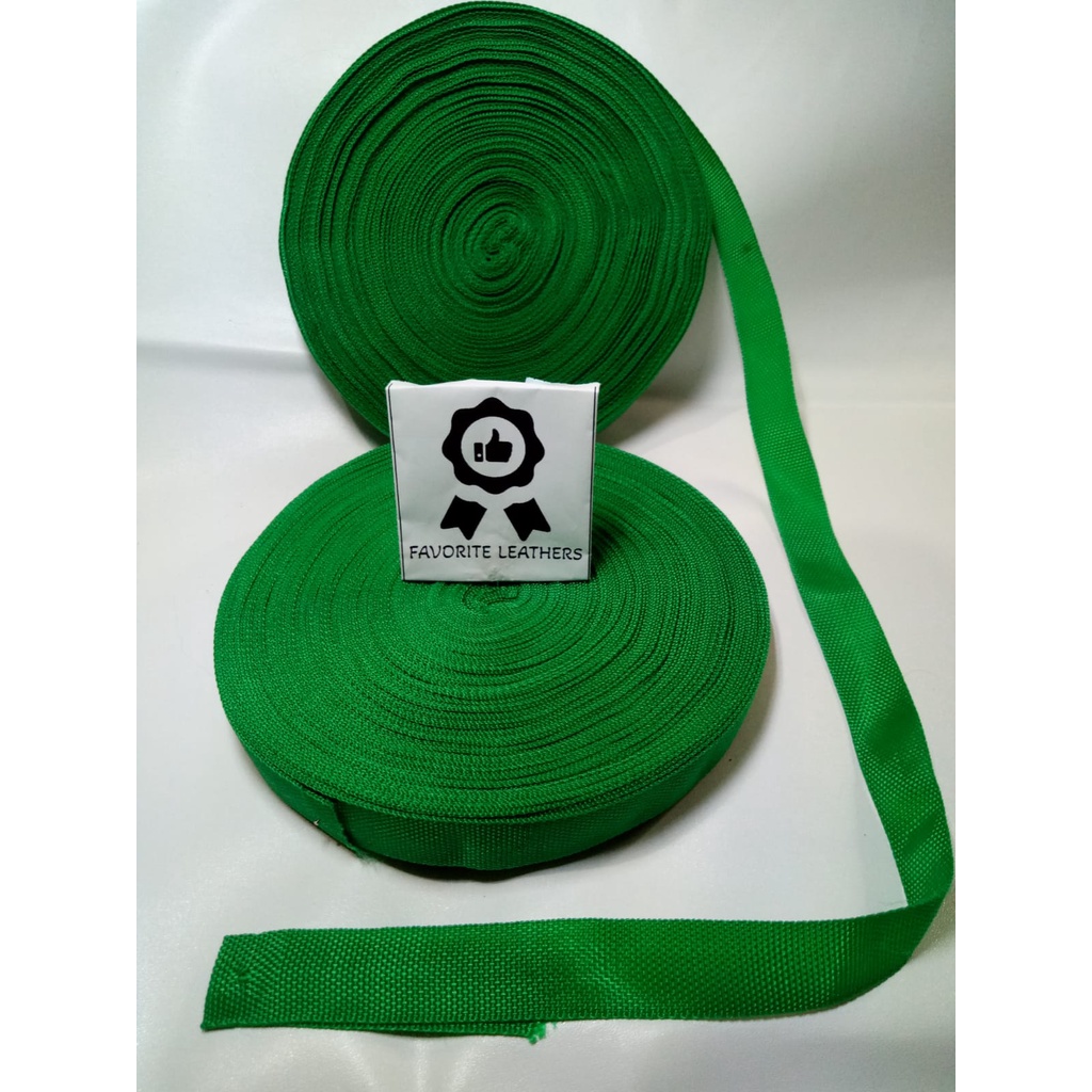 Tali Webbing Bisban Tali Tas PL Lebar 2 cm ISI 45M PL 20 MM HIJAU DAUN