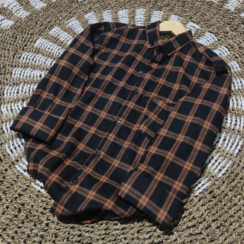 Kemeja Flanel Impor Pria Wanita Kualitas Premium Lengan Panjang Unisex ootd Hem Flanel Couple kekinian