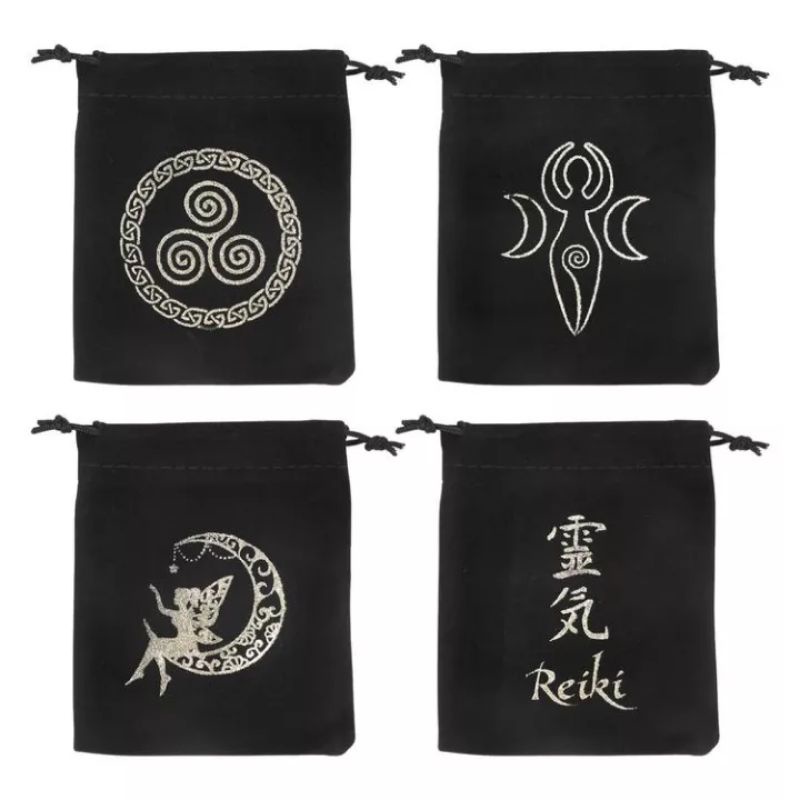 Kantong Tarot Tempat Tarot bahan beludru lembut