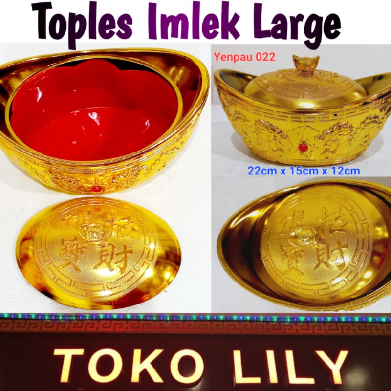 Toples Permen Cokelat Imlek / Tempat Permen Imlek Large / Hampers Imlek CNY