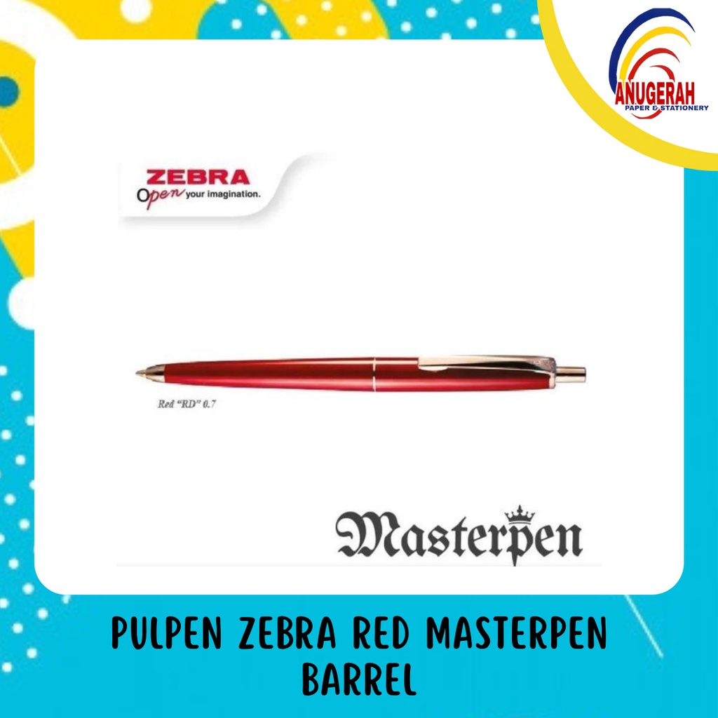 

PULPEN ZEBRA RED MASTERPEN BARREL (PCS)