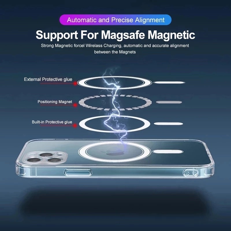 Magsafe Case Magnet Gen 2 Protect Camera Hybrid Acrylic TPU iPhone 11 12 13 Pro Max 14+ Plus Magnetic Wireless Charging