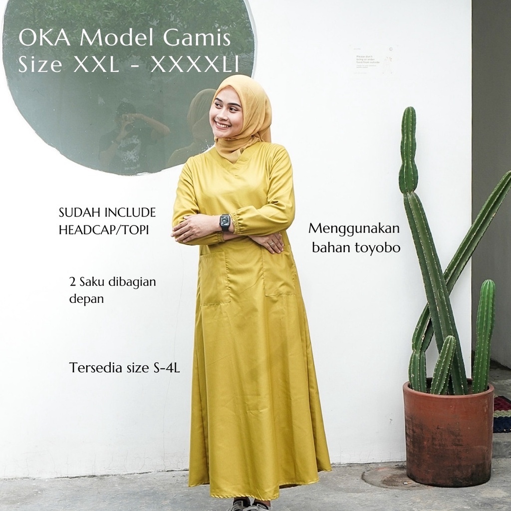 BAJU OKA MODEL GAMIS/BAJU JAGA/SCRUB MEDIS/SERAGAM  PERAWAT