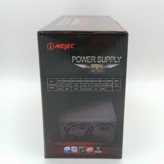 Power Supply Pc 500W Mejec Std