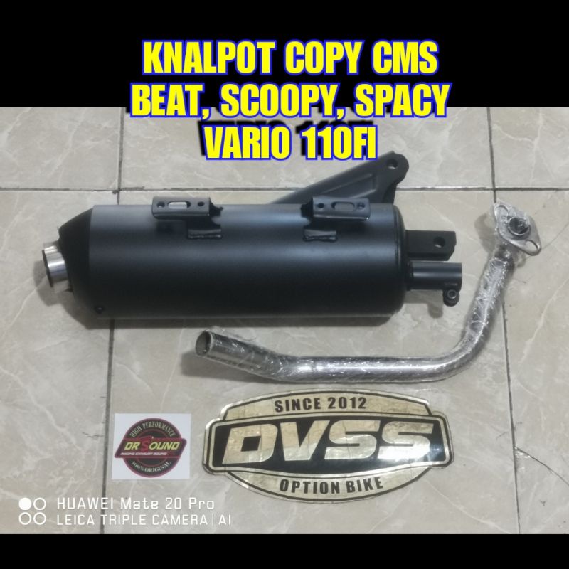 knalpot DR SOUND cms beat, scoopy, vario 110led fi.