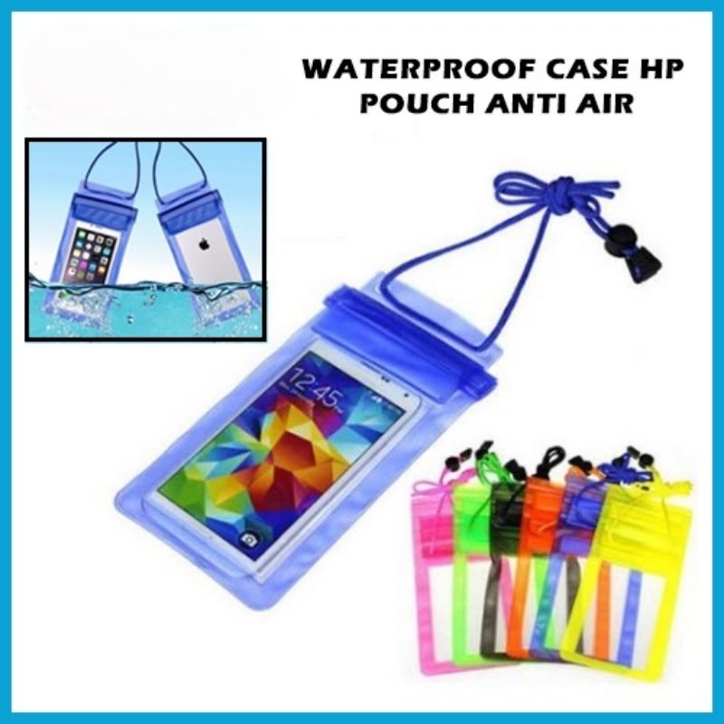 (BISA COD) Waterproof Case 6,3inch / Sarung Hp Anti Air Pouch Bag Universal Handphone Foto