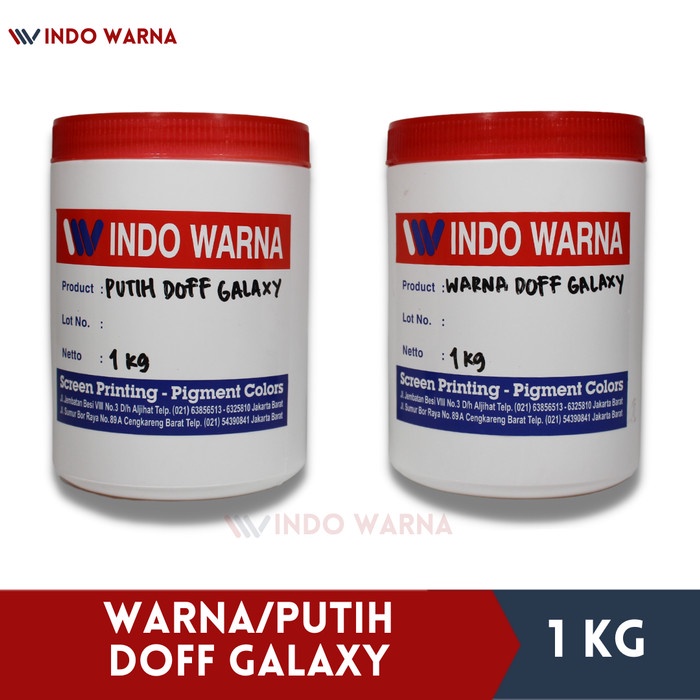 

Sale!!! Cat Sablom / Pasta Sablon Rubber - Warna/White Doff Galaxy Hemat