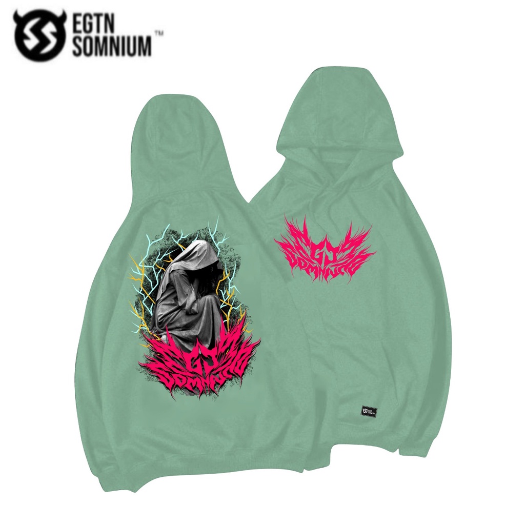 (MOTIF METAL) Switer Hoodie Mint Pria Keren Jaket Hodie Jumper Warna Mint Motif Fullprint Sweater Hudie Cowok Distro Mint Sweatshirt