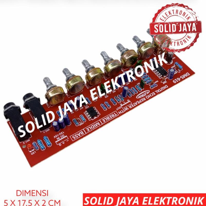 SALE✅KIT DIGITAL ECHO REPEATER PLUS TREABLE MIDLE MIDDLE BASS MIC KARAOKE PREAMP PRE AMP PRE-AMP MIC