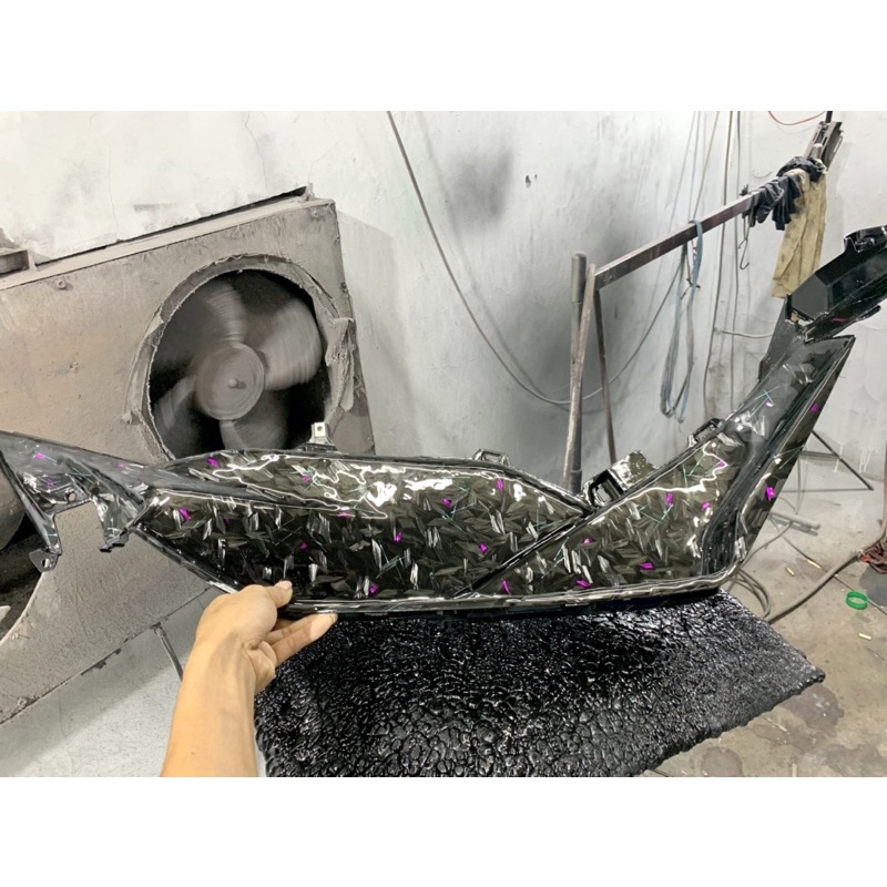 step floor pcx 160/150 dek pijakan pcx160/150 carbon kevlar carbon forged bebas request motif