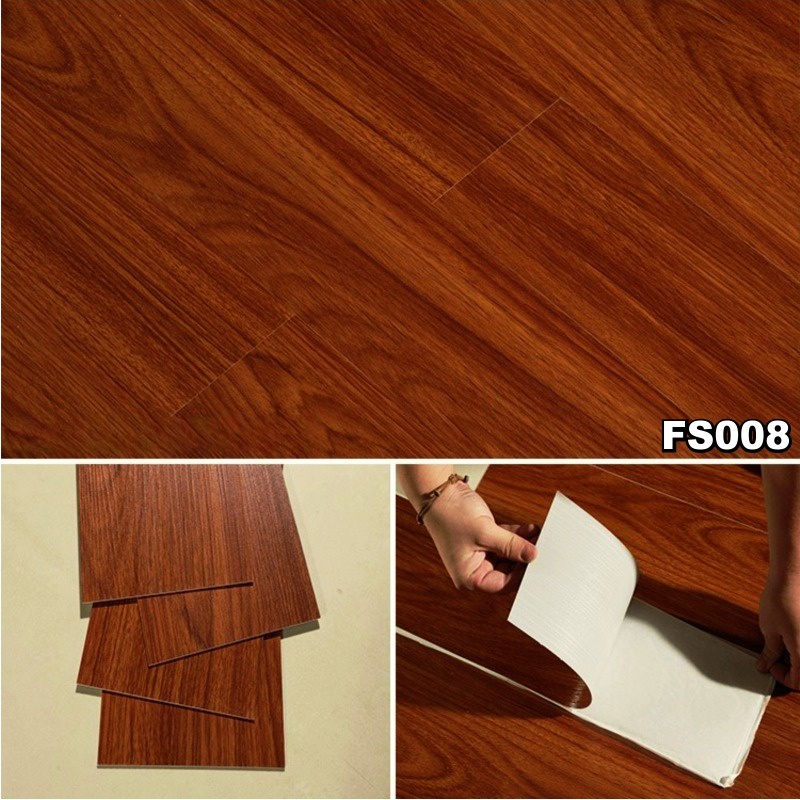 Vinyl Premium Flooring Kayu Sticker 1 Koli - FHS88