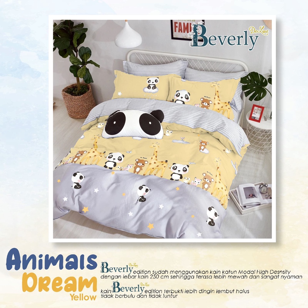 KAIN SPREI METERAN KATUN CVC MOTIF ANIMAL DREAMS