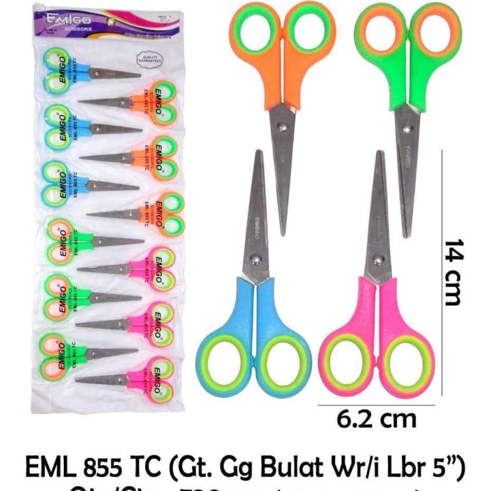 

Hemat Gunting Renteng Emigo Scissors 5" Hot Sale