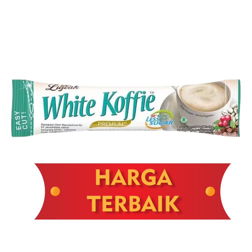 

FLASH SALE...!!!! LUWAK WHITE KOFFIE LESS SUGAR 1 PCS