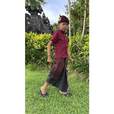 Baju Semi Safari Rare Bali Agung//Pakaian Adat Bali Anak//Baju Adat Anak