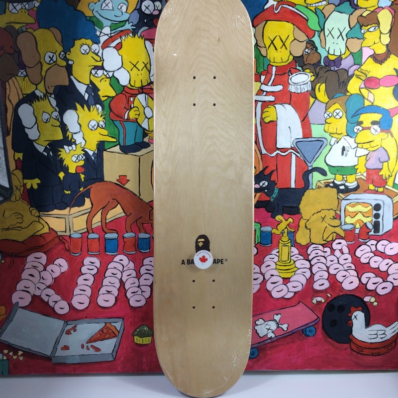 Deck Skateboard 7 Lapis Warna Biru Maple Untuk Dekorasi