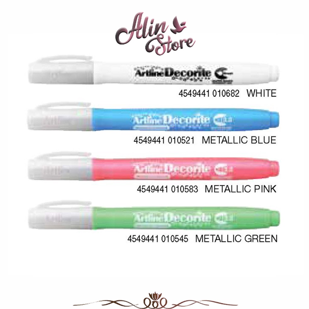 

Spidol Decorite Brush Marker EDF-F / 4 PSH1 Artline