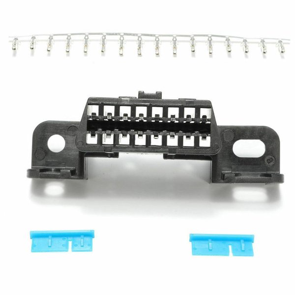OBD2 OBD 2 konektor soket 16 pin Female Connector Terlaris