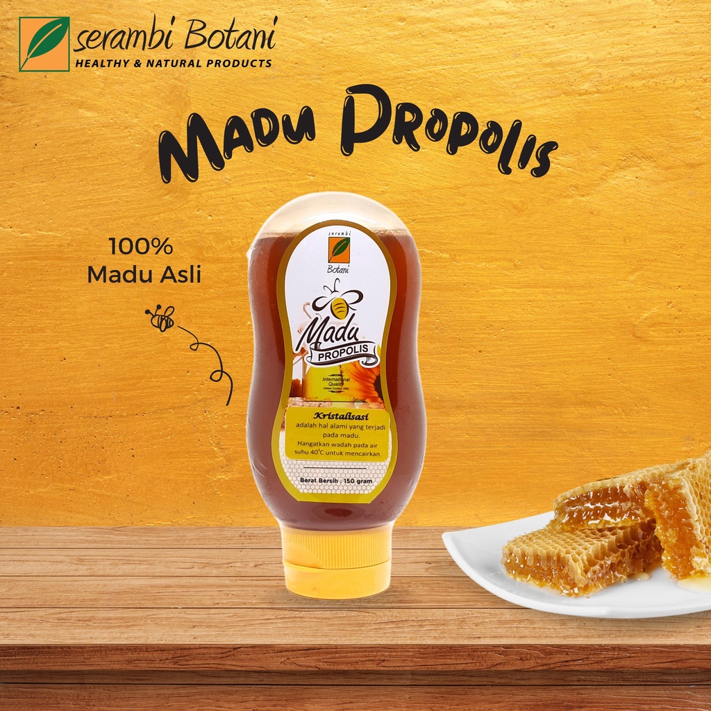 

Madu Murni Propolis 150gr Standar Internasional Serambi Botani