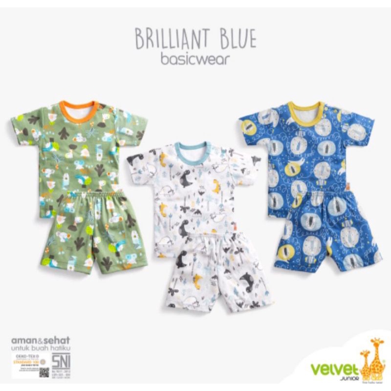 Velvet junior setelan pendek LB XL XXL