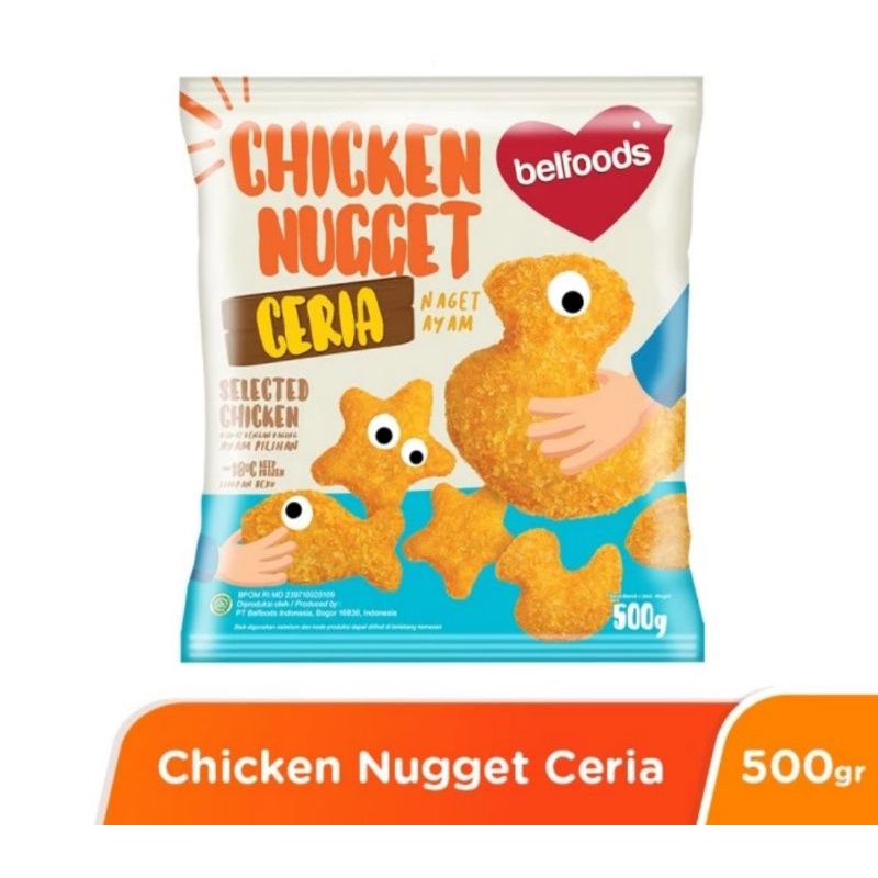 

Belfoods Chicken Nugget Ceria 170gr, 250gr, 500gr