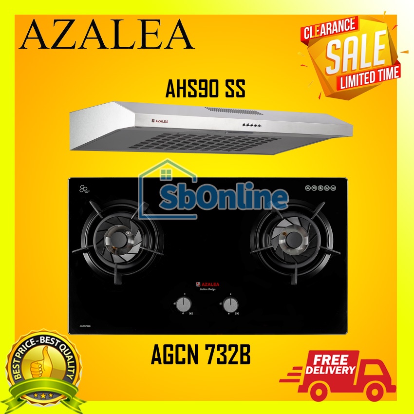 Paket Kompor Tecnogas Azalea Kompor AGCN 732B dan AHS90 SS