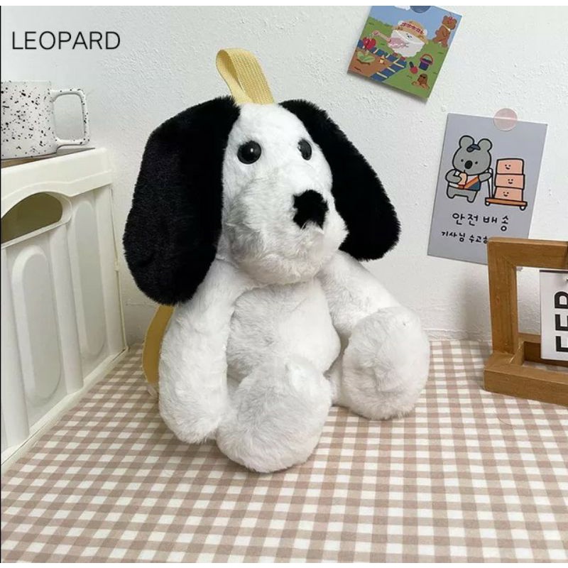 Tas Kelinci PETER RABBIT Bulu Lucu Imut Gemoy Ransel Wanita Baru Boneka Mewah Ransel Kasual Tas Kepr