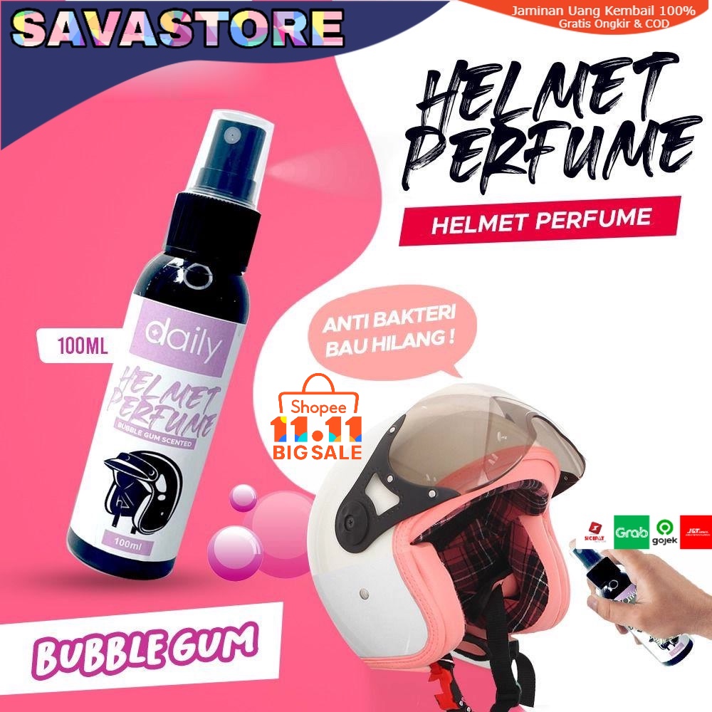 SPRAY PENGHILANG BAU HELM - DAILY HELMET PERFUME - PENGHARUM HELM- PARFUM HELM ANTI BAU ANTI BAKTERI ANTI APEK - AMPUH MENGHILANGKAN BAU HELM