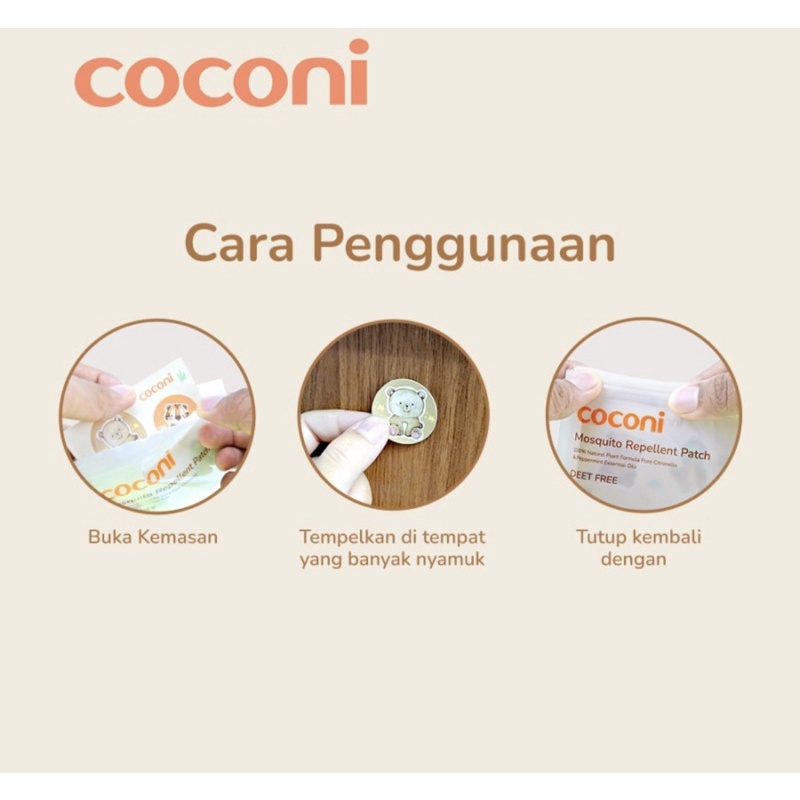 Coconi Mosquito Repellent Patch 36pcs / Stiker Anti Nyamuk Anak Bayi