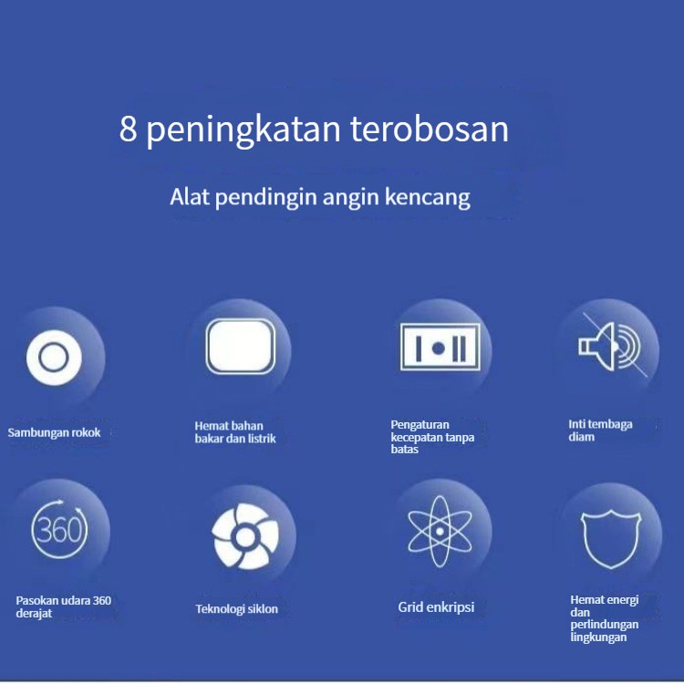 (ada stok, dikirim dari jakarta)Portable kipas angin mobil 5/12 volt 360 derajat double head USB