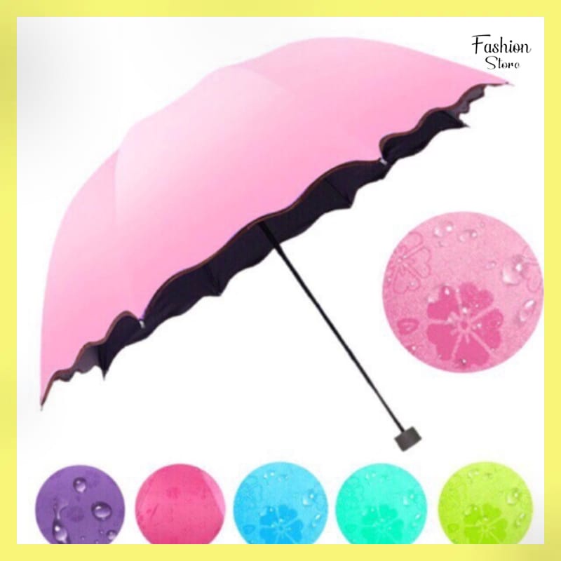FS  PAYUNG MAGIC 3D LIPAT / UMBRELLA PORTABLE / PAYUNG HUJAN ANTI SINAR MATAHARI UV / PAYUNG LIPAT 3D MOTIF