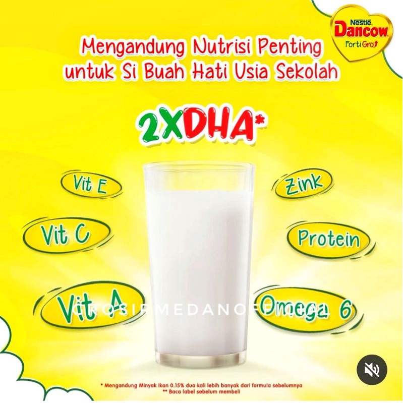 SUSU DANCOW FORTIGRO COKLAT DAN VANILA - NESTLE DANCOW INSTANT FORTIGRO - SUSU ANAK RASA ENAK LENGKAP ZAT GIZI