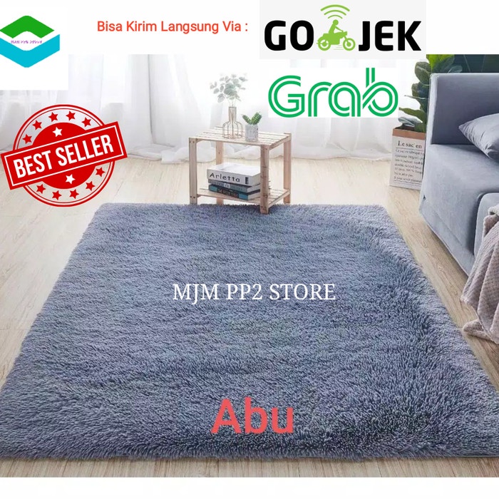 KARPET BULU SURPET/ KASUR KARPET/TIKAR LANTAI BULU RASFUR PREMIUM ALL SIZE BINTIK - 150x100x2,5cm, R