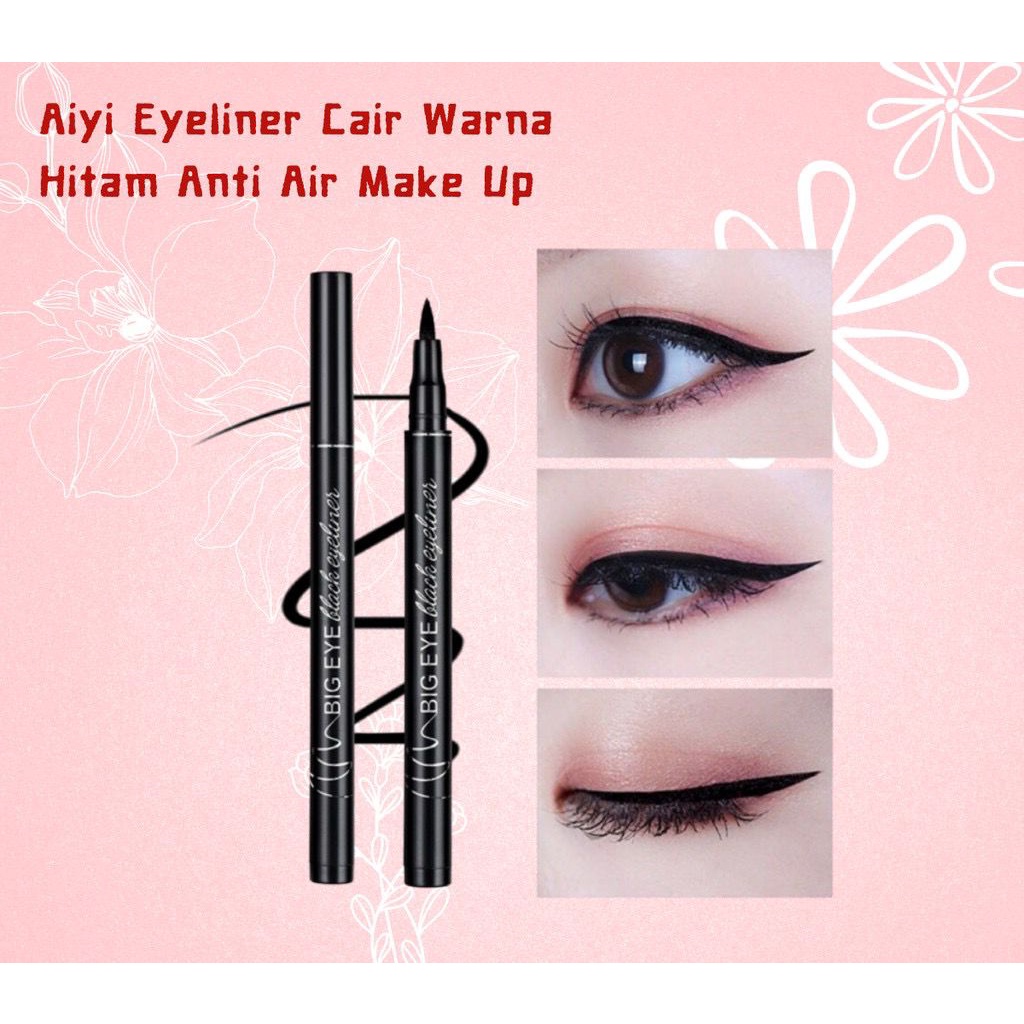 CSG105 Big eye Eyeliner pensil alis korea cair warna hitam anti air make up