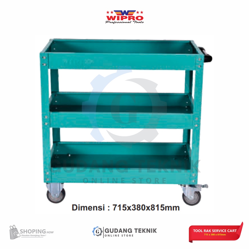 Tool Rack Service Cart WIPRO TTSC-03 / Rak Penyimpan Alat Kunci Servis Besi WIPRO TTSC03 - Rak Kunci Servis WIPRO TTSC 03